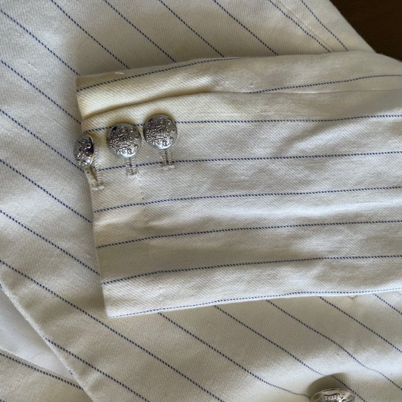 Veronica Beard White/Ivory with thin Navy stripes. Size 0. - Picture 6 of 8